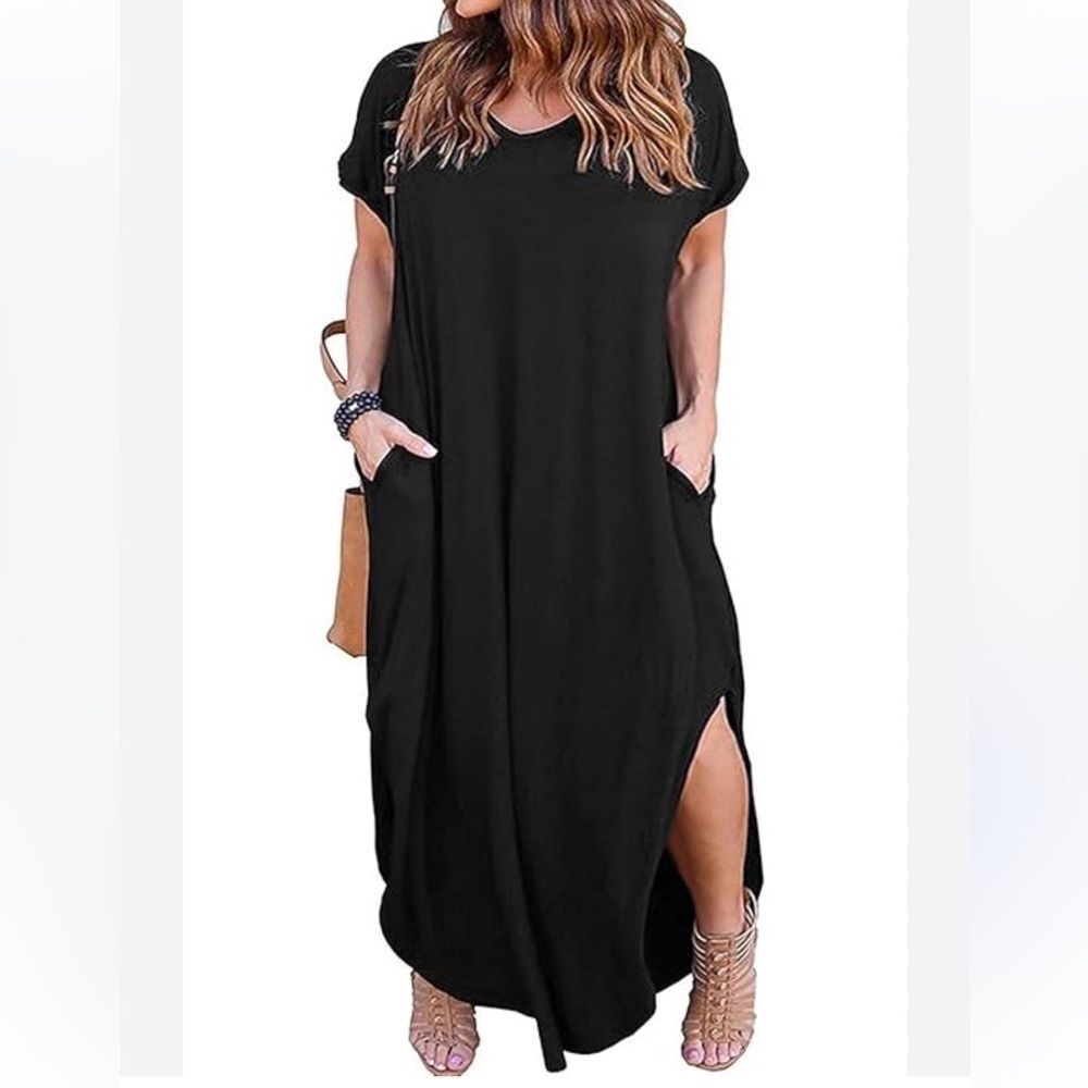 NWT Bundle of 2 Swimsuits For All Black Maxi Casual Dress Coverup size 2X - Picture 1 of 7